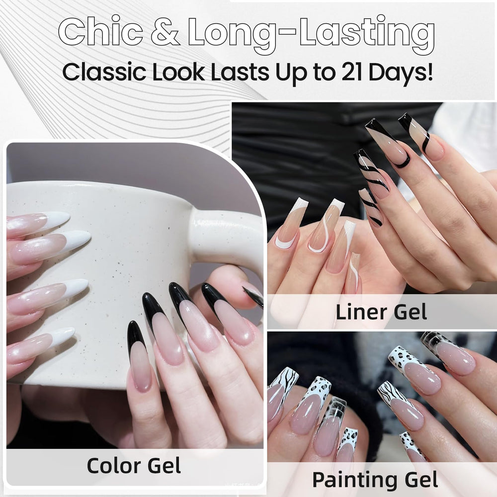 GOICC non-toxic, odorless nail art gel liner safe for long sessions