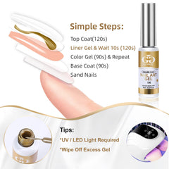 GOICC UV/LED curing ensures durable, long-lasting color with proper top coat.