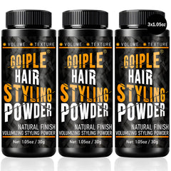 Goiple hair styling powder bottle shows natural matte finish for daily hold