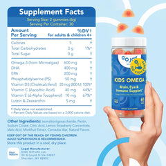 Algae-based DHA and EPA illustration for GOJOY gummies