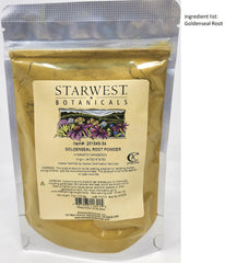 Close up of fine vibrant yellow goldenseal powder texture