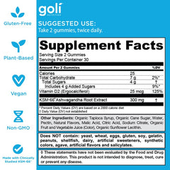 Made in the USA Goli gummy bottle on white background