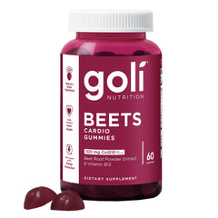 Goli Beets Cardio Gummy bottle and label