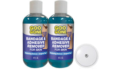 Goo Gone Bandage Remover on skin for painless removal of adhesives