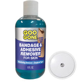 Goo Gone Skin Adhesive Remover 8oz bottle for gentle residue removal.