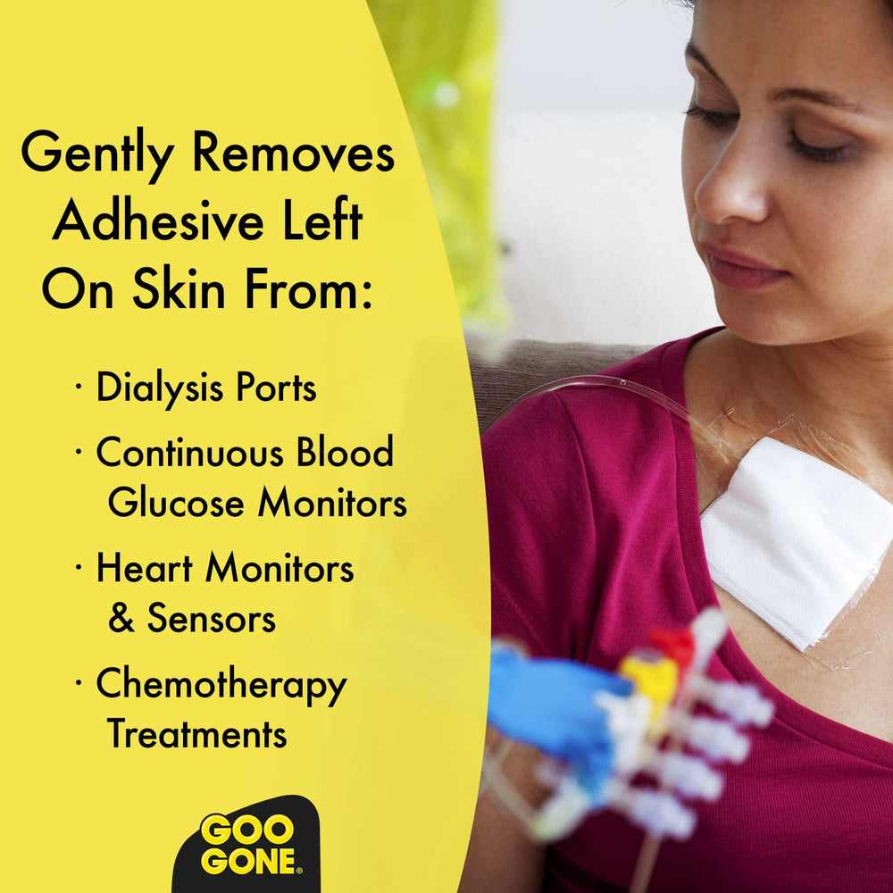 Goo Gone Skin Adhesive Remover KT tape removal demonstration.