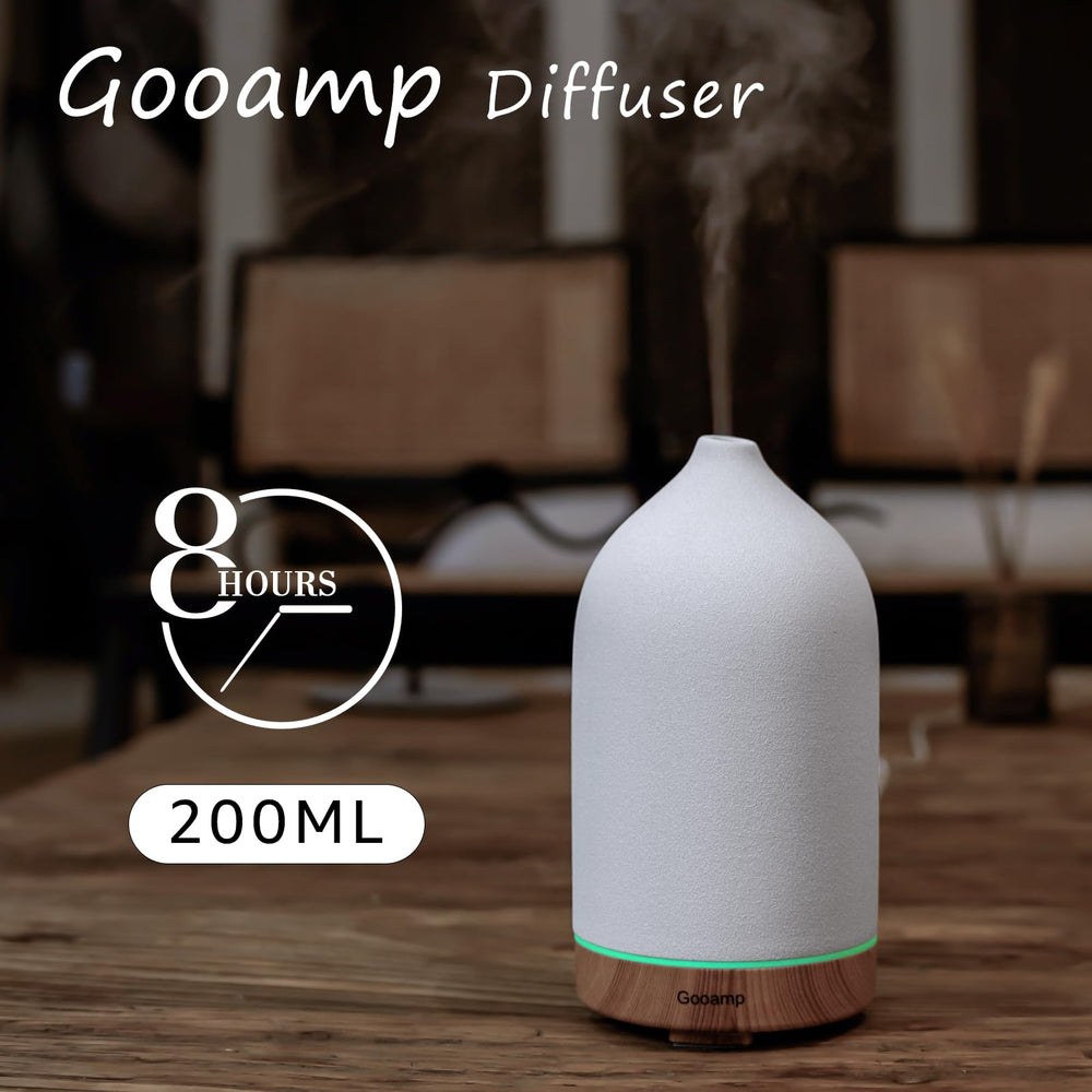 Diffuser displaying seven-color LED mood lighting