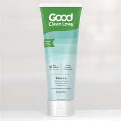 Good Clean Love Balance wash packaging varies image communicates consistent quality care