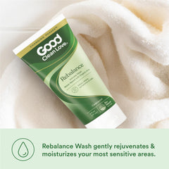 Good Clean Love Rebalance life-stages packaging demonstrates inclusive care
