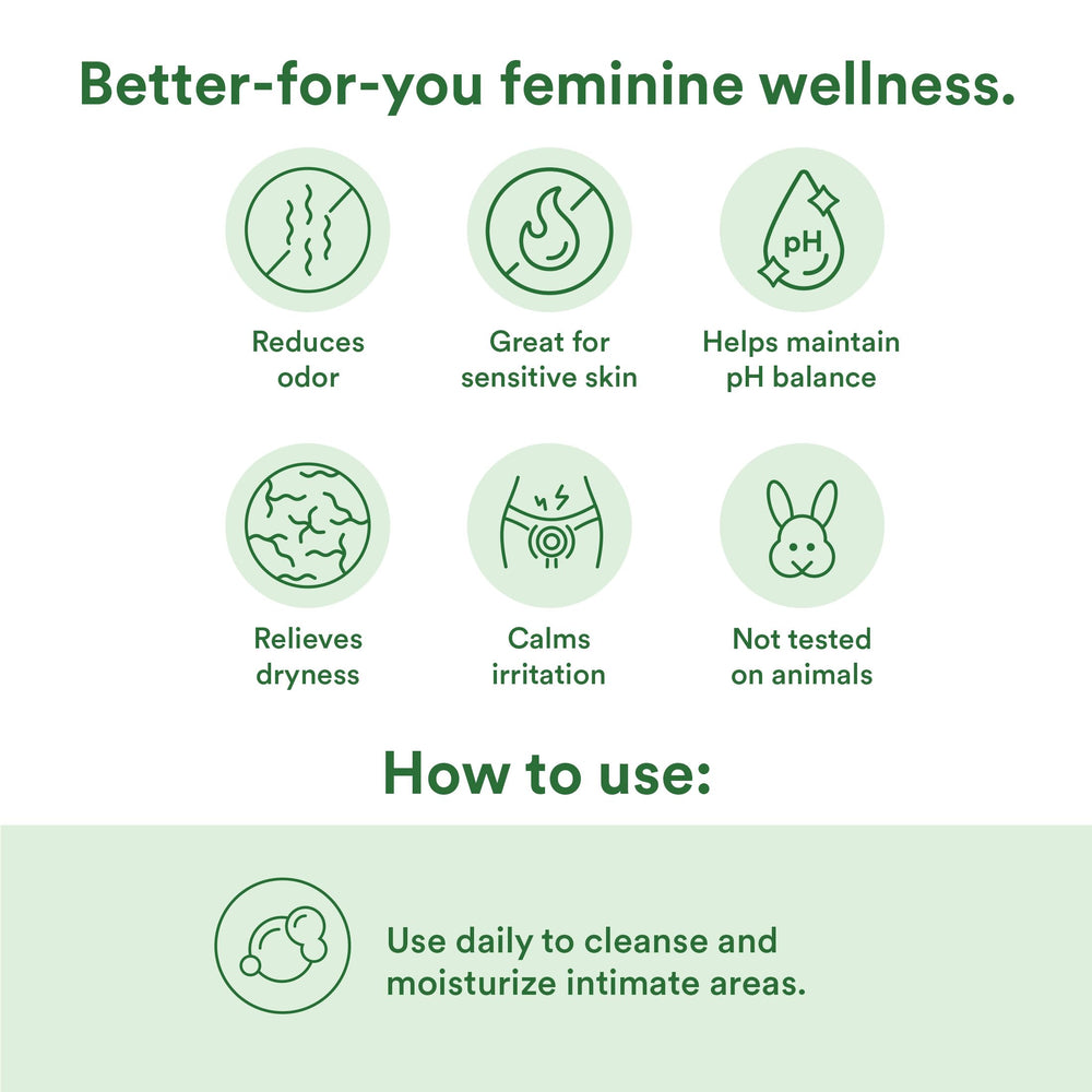 Good Clean Love Rebalance marigold extracts highlight calming botanicals