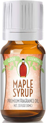 Amber glass bottle of Good Essential Maple Syrup Fragrance Oil (10ml) with eurodropper