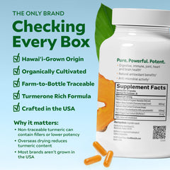 Product label showing Good Mana Olena turmeric