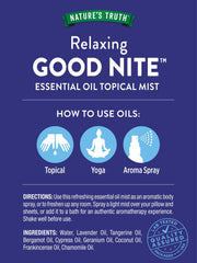Good Nite mist used for relaxation, yoga, and aroma spray