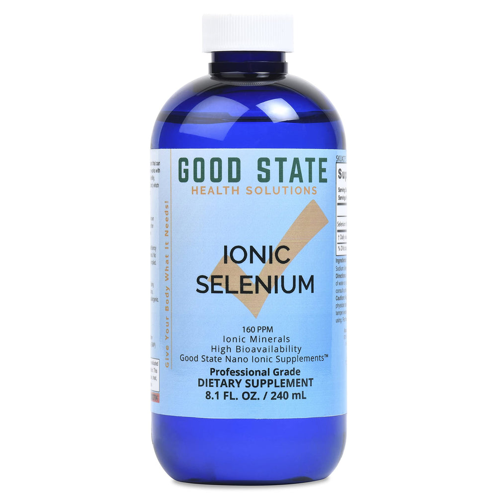 Front view of Good State Liquid Ionic Selenium bottle