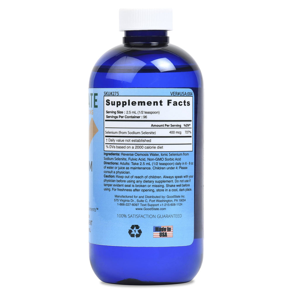 Liquid selenium drops ready to mix with water