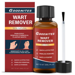 Goodnites wart remover bottle ready for precise at-home wart treatment.