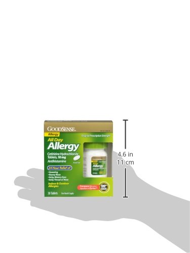 GoodSense Allergy Relief 24-hour symptom-relief image suggests around-the-clock comfort.