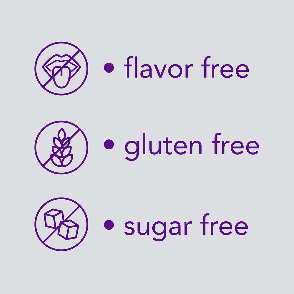 GoodSense ClearLax unflavored powder ready to blend without altering taste for daily use.