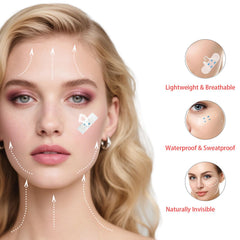 Gooprad Invisible Face-Lift Tape under makeup for invisible contour and blend.