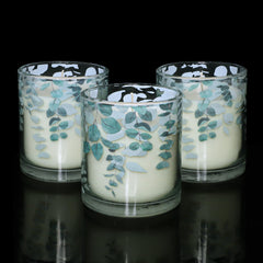 GORGE MOMENT eucalyptus-leaf-design closeup showcases elegant details that complement modern decor.