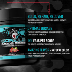 Gorilla Mind EAA ingredients label