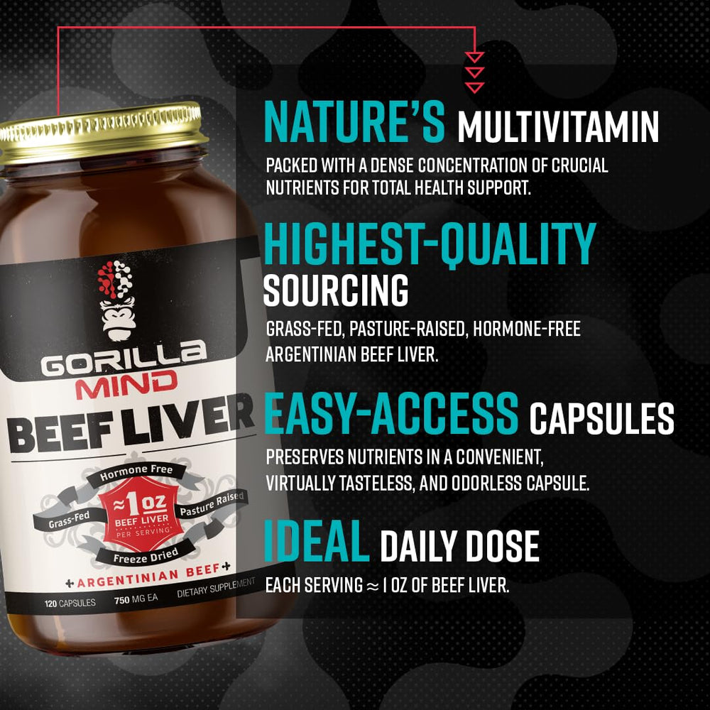 Pasture-raised Argentinian cattle used for beef liver supplement