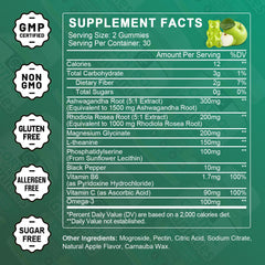 Ingredients list for GORNVB Cortisol Gummies