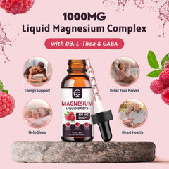Graphic showing 1000mg magnesium per serving (800mg glycinate, 100mg citrate, 100mg taurate)