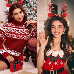 Gosuoa winter photoshoot headband adds sparkle to memories