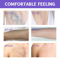 GOWEGO hair removal cream texture closeup demonstrates smooth cream ready to apply
