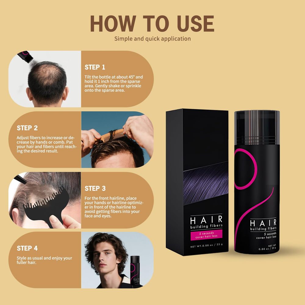 gowwim hair fibers travel friendly 25g bottle