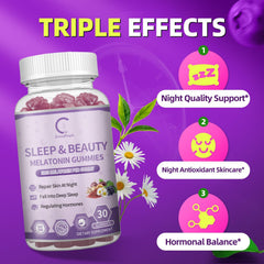 Extended-release melatonin 5mg formula with herbal blend