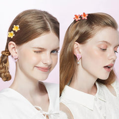 GQLV Hawaiian-inspired clips brighten outfits and pin back bangs.