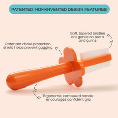 Grabease double-sided baby toothbrush navy and orange 02