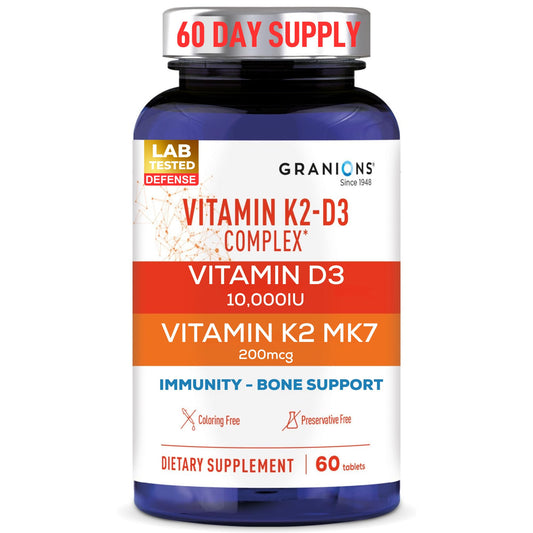 Granions Vitamin D3 K2 MK7 Complex bottle - 60 tablets