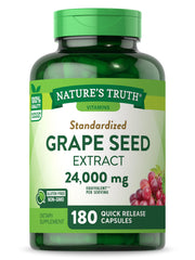 Nature’s Truth Grape Seed Extract bottle – 24,000 mg per serving, 180 capsules