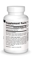 Front view of Source Naturals Grape Seed Extract bottle