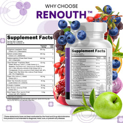 Grape seed extract capsules on white background