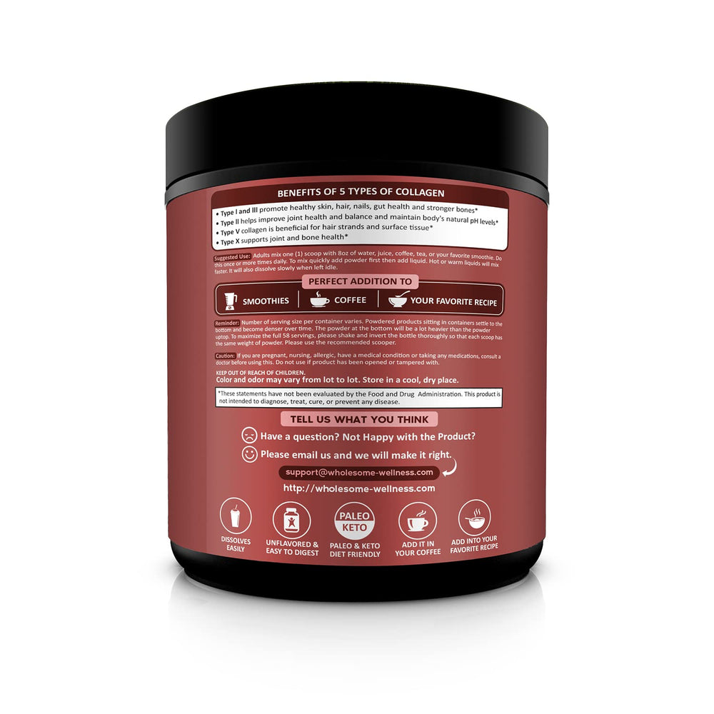 Grass-fed beef collagen source
