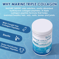 Grass-fed bovine collagen peptides with elastin