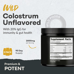 Grass-fed bovine colostrum from New Zealand