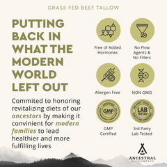 Pasture-raised grass-fed cows imagery for beef tallow