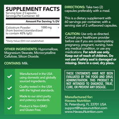 Close-up of two grass fed colostrum capsules