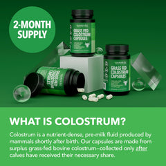 120-count bottle of grass fed colostrum capsules