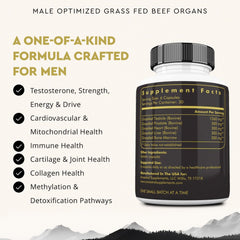 Grass-fed New Zealand beef organs used in the supplement