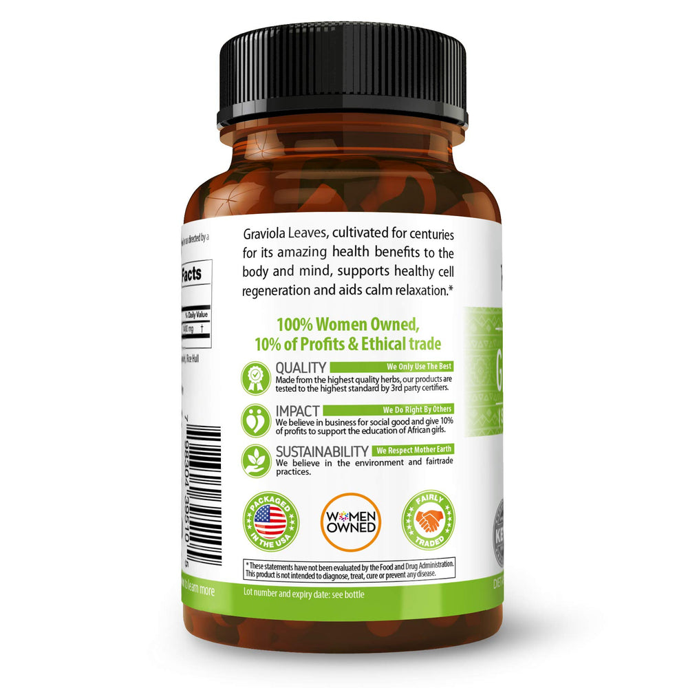Back of bottle with dosage information for 700mg per serving