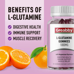 Family-friendly chewable L-Glutamine gummies for daily immune support