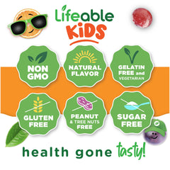 Delicious berry flavored fiber gummies for digestive health