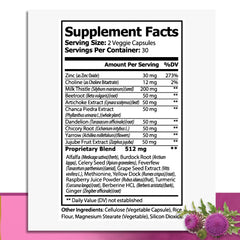 Bottle label showing 60 veggie capsules, vegan and non-GMO
