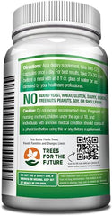 Back label of GreeNatr Moringa capsules bottle